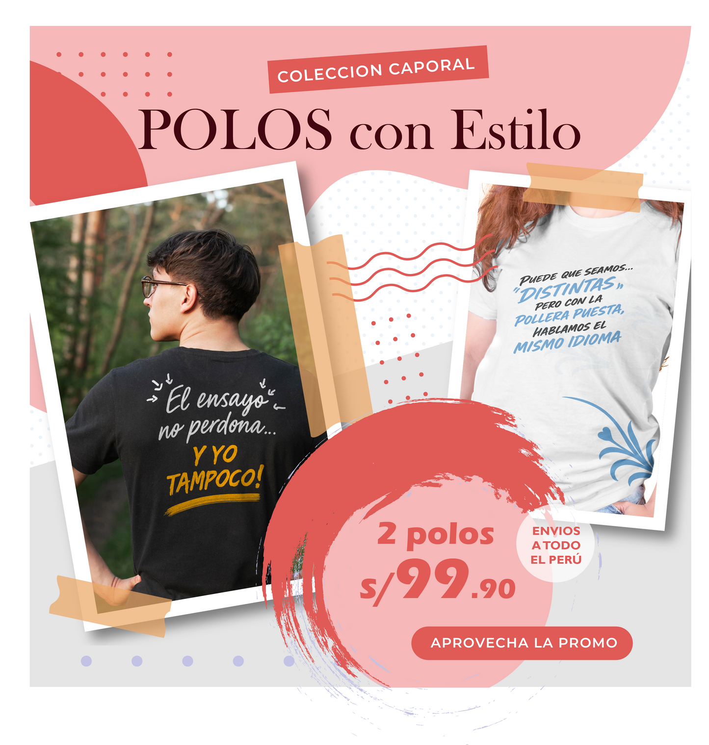 BAILA, VIBRA Y LUCE CON NUESTROS POLOS CAPORALES